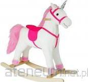 Produktbild Lean Toys Laufpferd Einhorn weiss Geräusche bewegt Schnauze Schwanz 74 cm