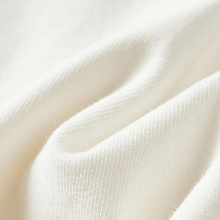Image du produit VidaXL T-shirt manches longues enfant Ecru 128,Composition : 95% Coton. 5 (128)