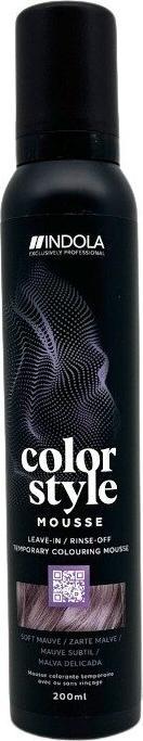 Indola Color Style Mousse Zarte Malve 200 ml (200 ml, Schaumfestiger)