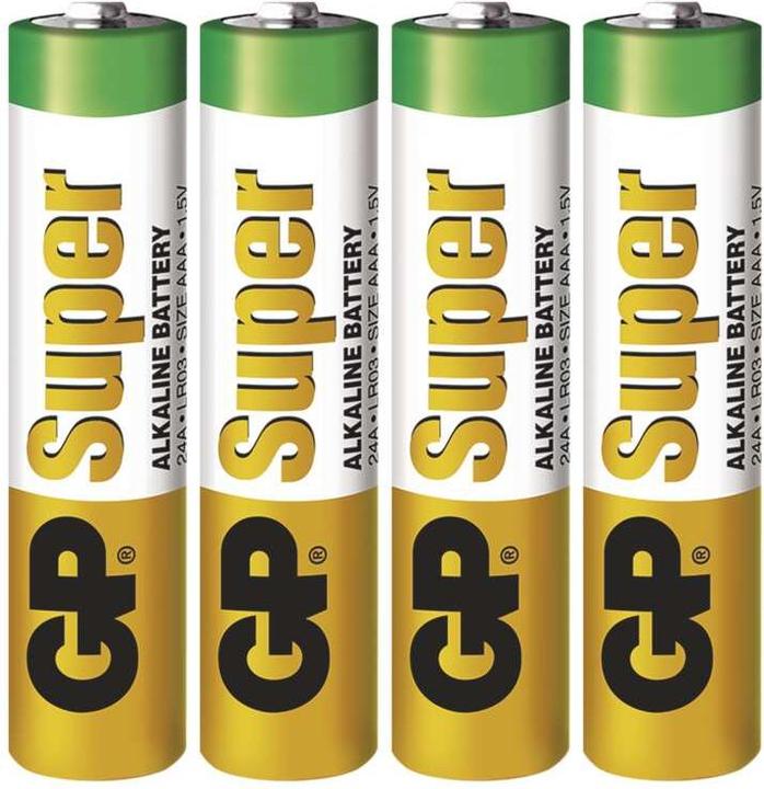 Produktbild GP Batteries Super Alkaline (4 Stk., AAA, 2400 mAh)