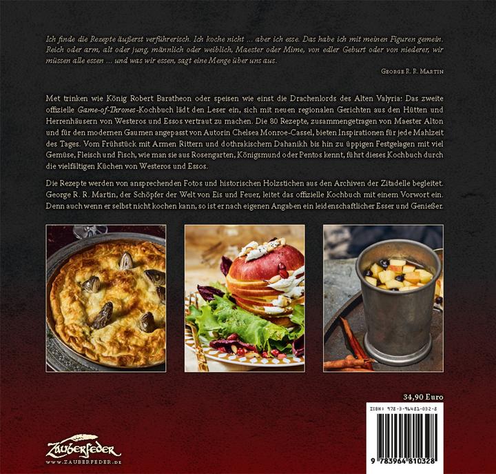 Produktbild Rezepte aus Westeros und Essos (Deutsch, Chelsea Monroe-Cassel, 2024)
