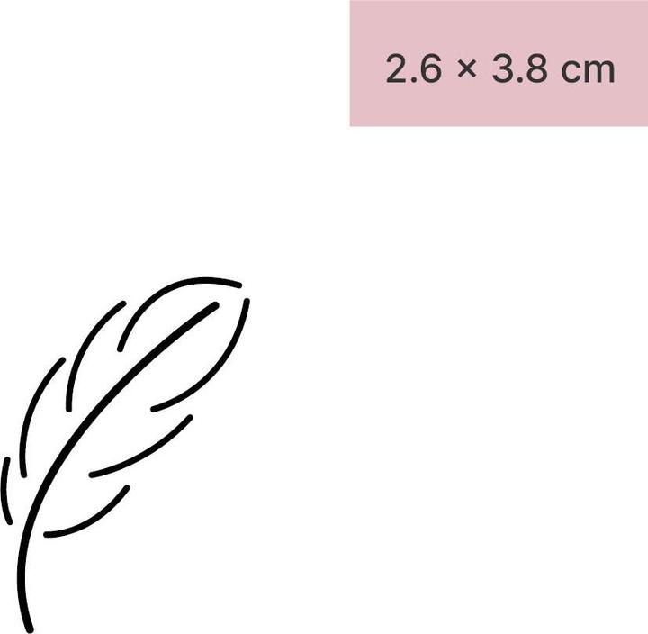 Produktbild minink Temporäres Tattoo – Fineline Tattoo Feder