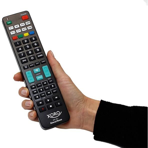 Produktbild Xoro XRC 8F1 Fernbedienung RF Wireless Beistellgerät Drucktasten (Gerätespezifische Fernbedienung, Radio Frequency (RF))