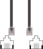 Produktbild E+P T 17 10m Schwarz Telefonkabel