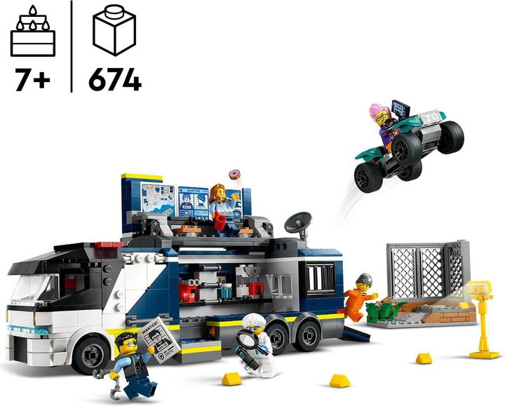 Image du produit LEGO 60418 Camion de police avec laboratoire (60418, LEGO City)