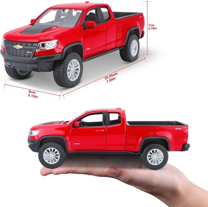 Produktbild Maisto Chevrolet Colorado ZR2 2017 rot 1:24