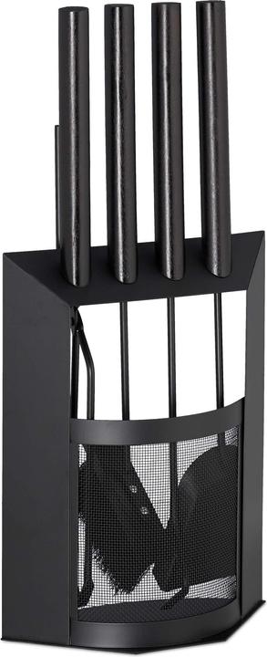 Actual product image Relaxdays Fireplace Companion Set (28.5 x 16 x 61 cm)