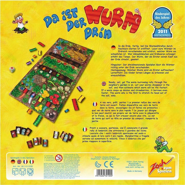Produktbild Zoch Da ist der Wurm drin (Deutsch, Französisch, Italienisch)