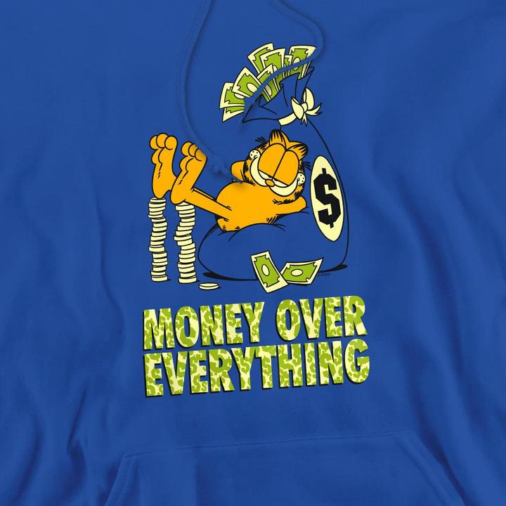 Immagine prodotto Garfield Money Is Everything Felpa con Cappuccio Uomo (S)