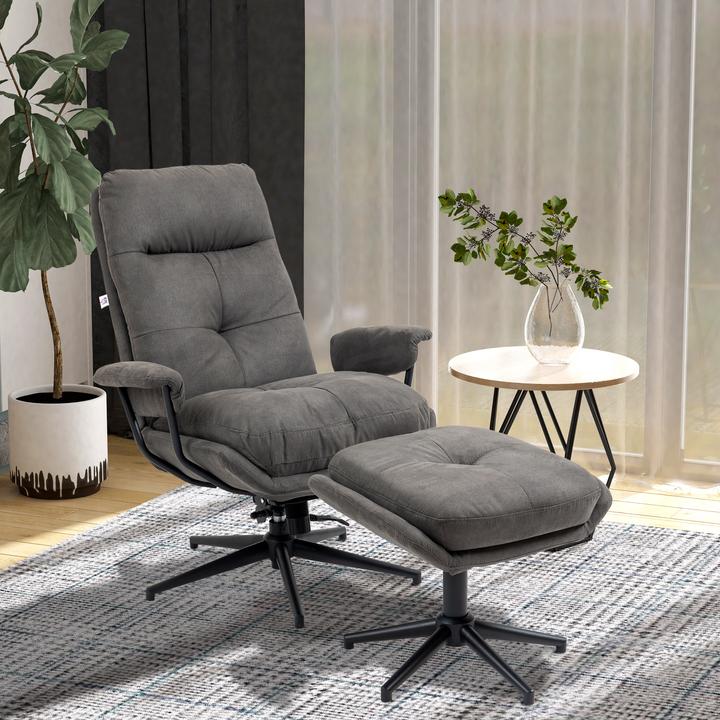 Produktbild Homcom Relaxsessel mit Hocker