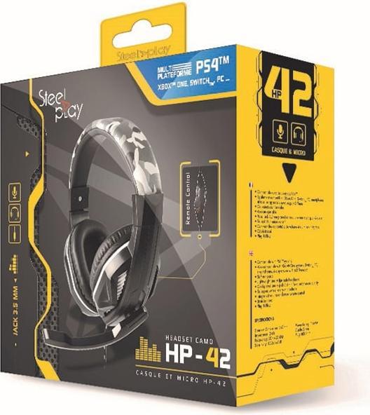 Actual product image Steelplay Wired Headset HP42 Camo (Cable)