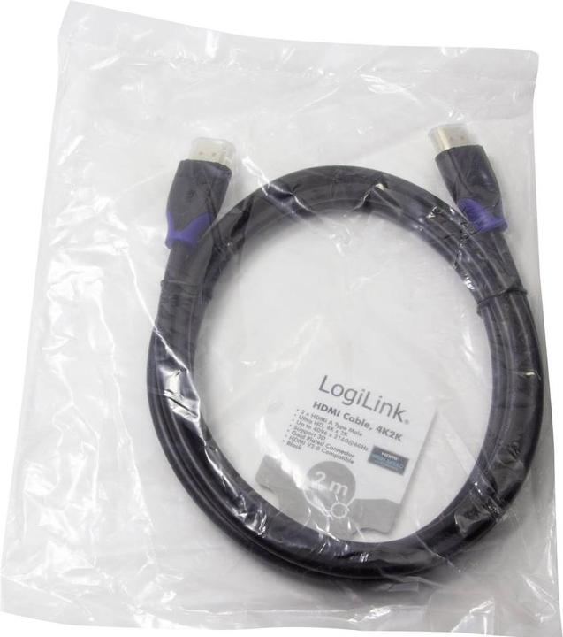 Productafbeelding LogiLink HDMI (Type A) - HDMI (Type A) (2 m, HDMI)