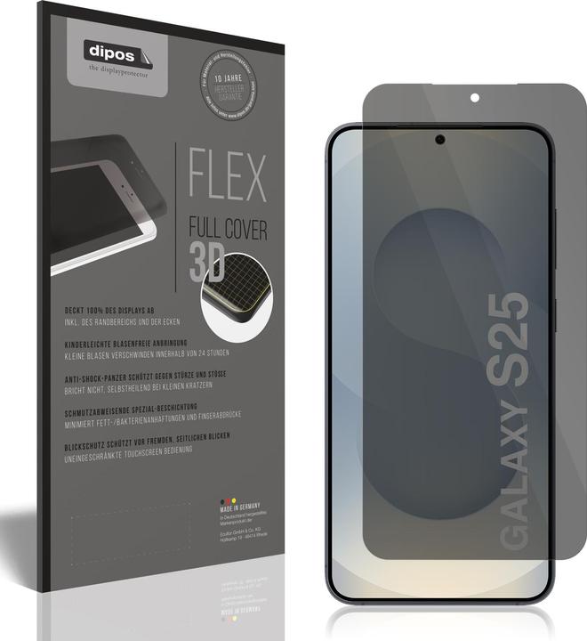 Produktbild Dipos Privacy Sichtschutzfolie Full Cover (1 Stück, Samsung Galaxy S25)