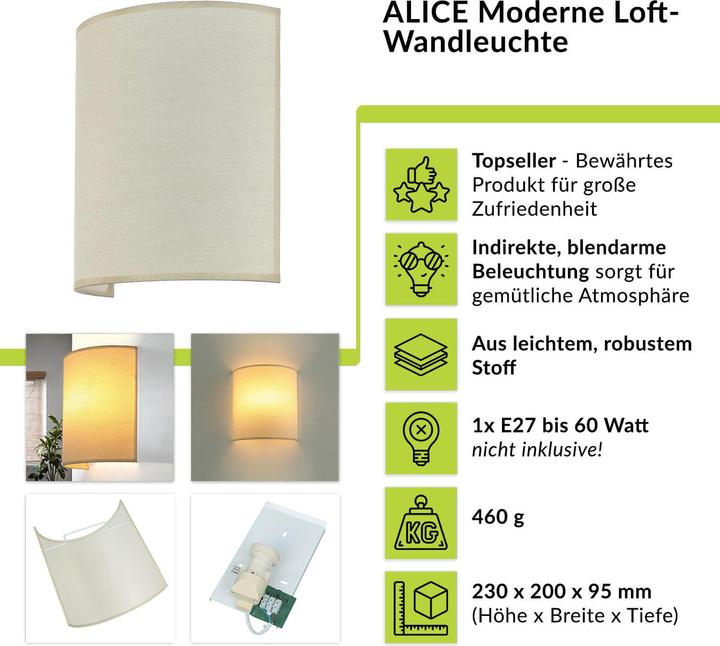 Produktbild Licht-Erlebnisse Alice (E27)