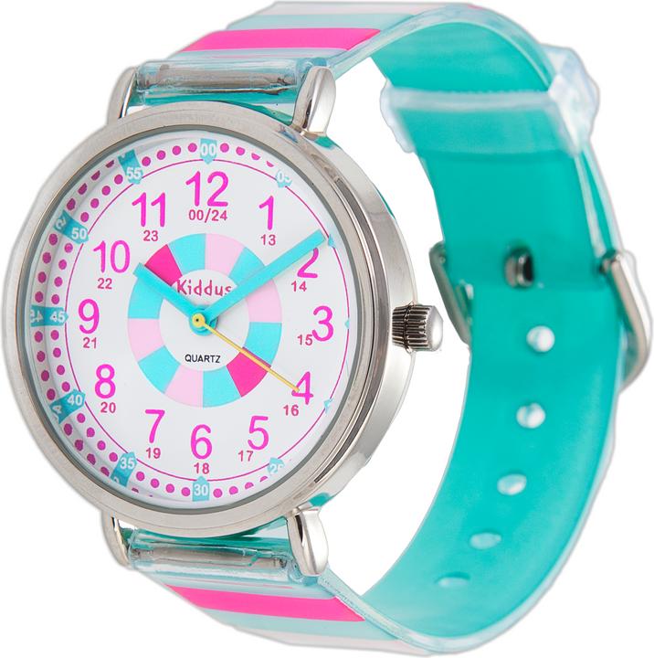 Immagine prodotto Kiddus Insegnante di tempo turchese (Orologio da polso analogico, 33 mm)