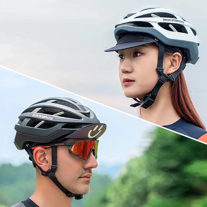 Actual product image Rockbros 18230005001 cycling cap with peak - black
