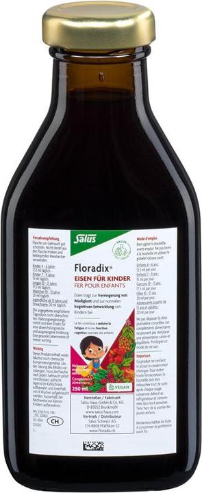 Actual product image Floradix Iron for children (1 Piece, Liquid, 606 g)