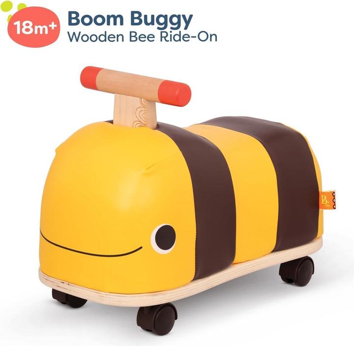 Actual product image B.toys B. Bee Ride-On - Slide Car Bee made of Wood with Wheels