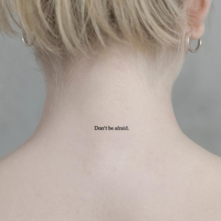 Produktbild minink Temporäres Tattoo – Don't be afraid