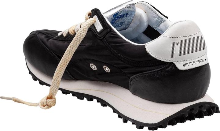 Actual product image Golden Goose sneakers running in pelle e nylon colore nero (43)