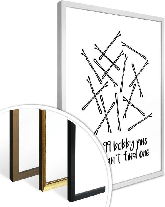 Produktbild Trenddeko I got 99 Bobby Pins (60 x 80 cm)