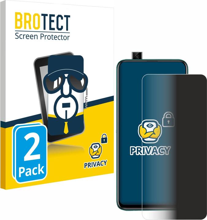 Immagine prodotto BROTECT Pellicola privacy antispia Pellicola di protezione dalla luce blu (2 Pezzo/i, Huawei P Smart Z)