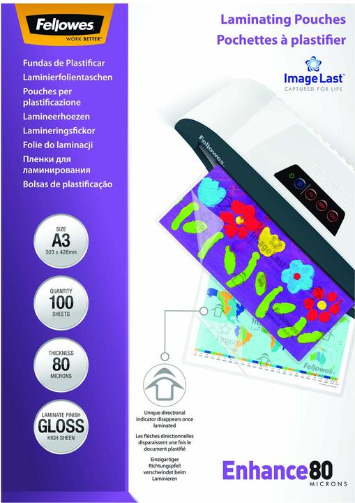 Fellowes Enhance 80 (A3, 100 Stück, 80 µm)