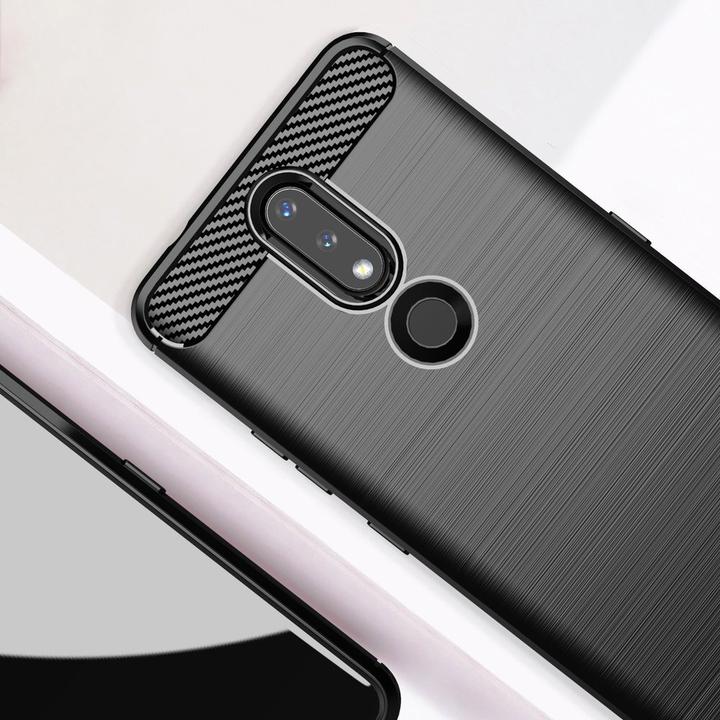 Image du produit Hurtel Etui Carbon Cover TPU pour Nokia 2.4 noir (Nokia 2.4)