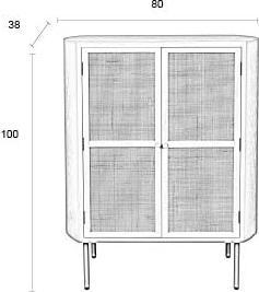 Actual product image Zuiver Amaya (38 x 80 x 100 cm)