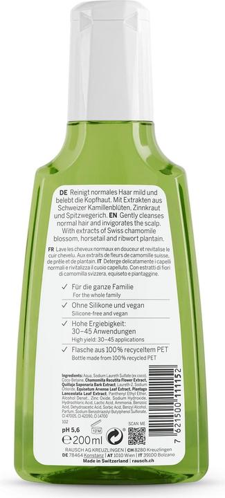 Actual product image Rausch Care Shampoo with Swiss Herbs (200 ml, Liquid shampoo)