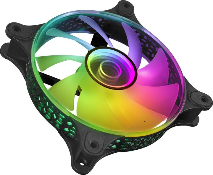 Actual product image Mars Gaming Ventilateur Boitier Mf-3d RGB - 12cm (Noir) (120 mm, 1 x)