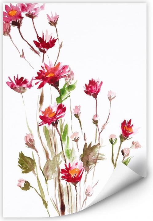 Image du produit Trenddeko Fleur sauvage illustrée (70 x 100 cm)