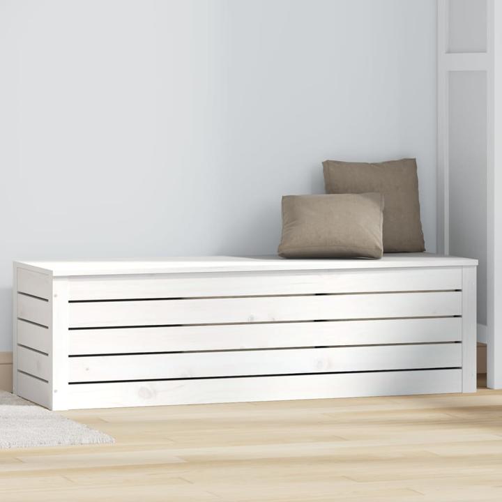 Immagine prodotto VidaXL Truhe Weiss 109x36,5x33 cm Massivholz Kiefer,Farbe