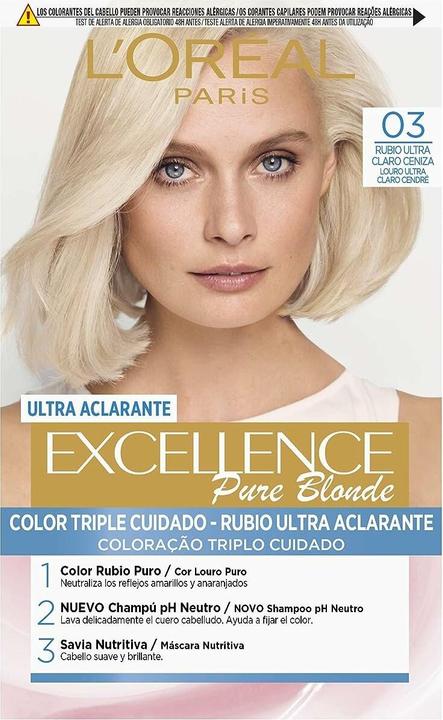 L'Oréal Paris EXCELLENCE Creme tinte #03 rubio ultra claro ceniza (#03 rubio ultra claro ceniza)