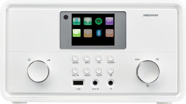 Produktbild Medion LIFE® P85027 STEREO INTERNETRADIO 7,1 cm (2,8") TFT-Display, 25.000+ Internetradiosender & zahlreic (DAB+, Internetradio, UKW, WLAN, Bluetooth)