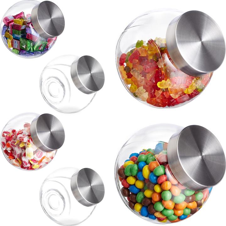 Image du produit Relaxdays 6x bocaux à bonbons (1.50 l)