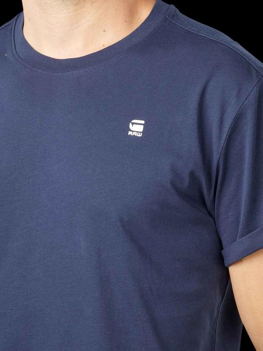 Actual product image G-Star Crew Neck Lash T-Shirt Regular Fit Sartho Blue (XL)