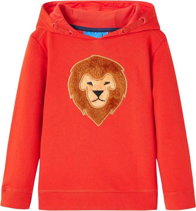 VidaXL Kinder-Kapuzenpullover Rot 116,Material: 92 % Baumwolle. 8 (116)