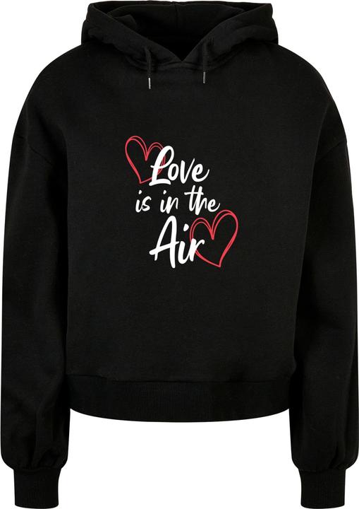 Merchcode Ladies Valentines Day - Love is in the Air Organic Oversized Hoody - 113445