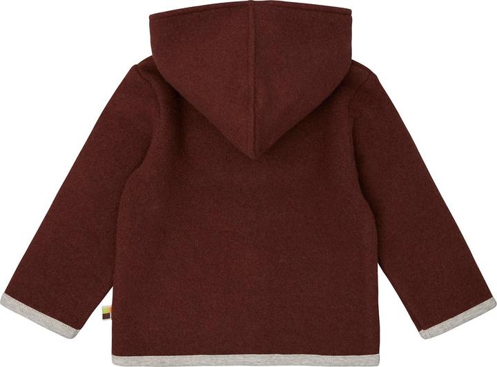 Actual product image loud + proud Wool fleece jacket with hood (104)