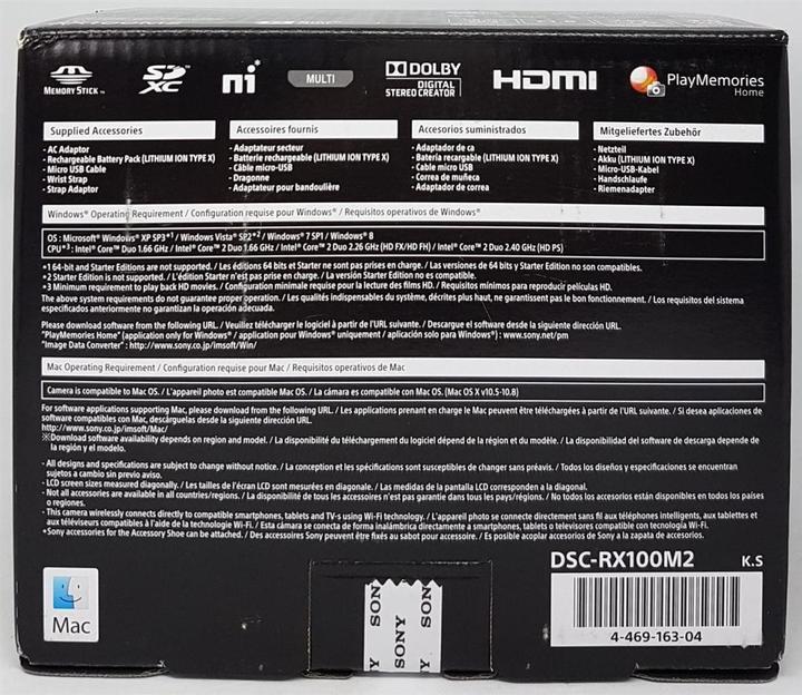 Image du produit Sony Cyber-shot DSC RX100 II (28 - 100 mm, 20.20 Mpx, 1")