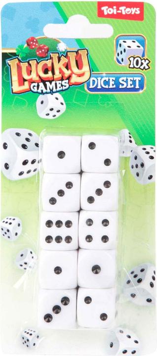 Produktbild Toi-Toys Lucky Games Würfel auf Karte, 10 Stk.