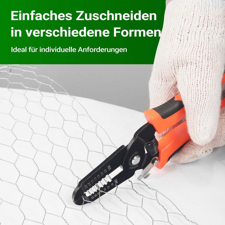 Produktbild Wiltec Volierendraht 5x0,5m Hasendraht 25mm Maschenweite Sechseckgeflecht Zaun (5 m)