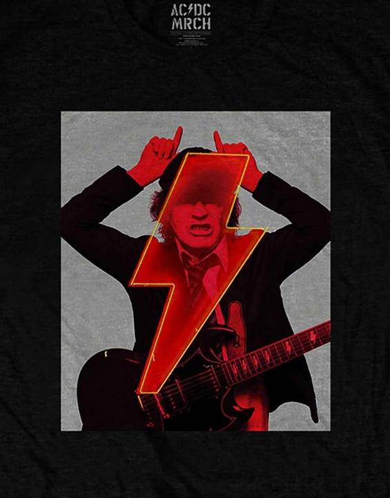 Actual product image AC/DC Angus Finger Horns TShirt (XL)