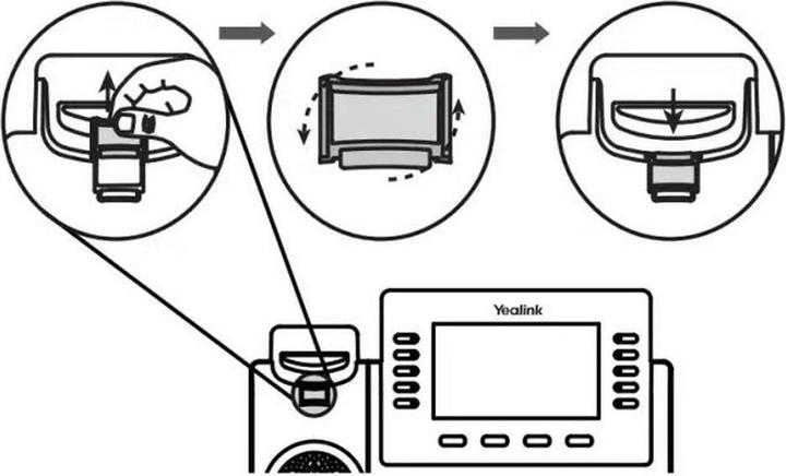 Yealink Support de combiné WMC-T5x pour tous les téléphones T5x et MP5x