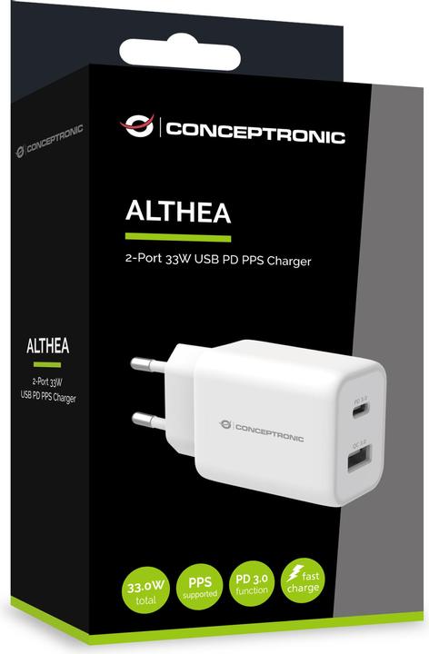 Actual product image Conceptronic ALTHEA 2-Port 33W USB PD-PPS Charger (33 W)