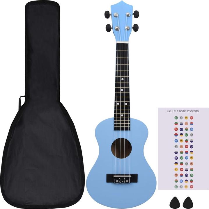 VidaXL Set di ukulele soprano con borsa per bambini 23 (Soprano, Soprano)