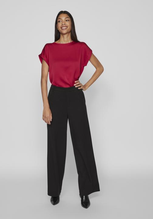 Actual product image Vila Round neckline top with short sleeves (38)