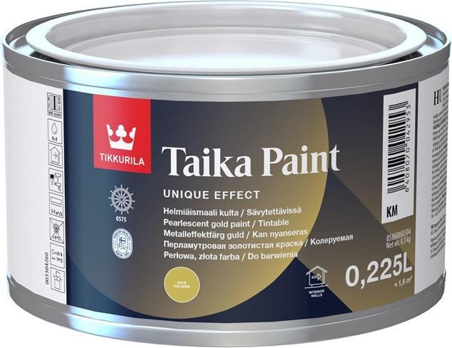 Actual product image Tikkurila PAINT,OPAQUE PEARL GOLD TAIKA KM 0.225L (Pearl Gold)