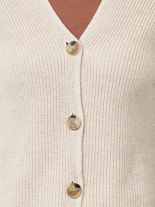 Actual product image Marc O'Polo Long Sleeve Cardigan V-Neck Sandy Melange (XL)